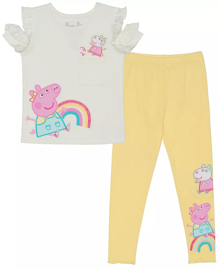 Peppa Pig
          
        
  
      
          Toddler & Little Girls Short Sleeve Ruffle Top ... | Macy's