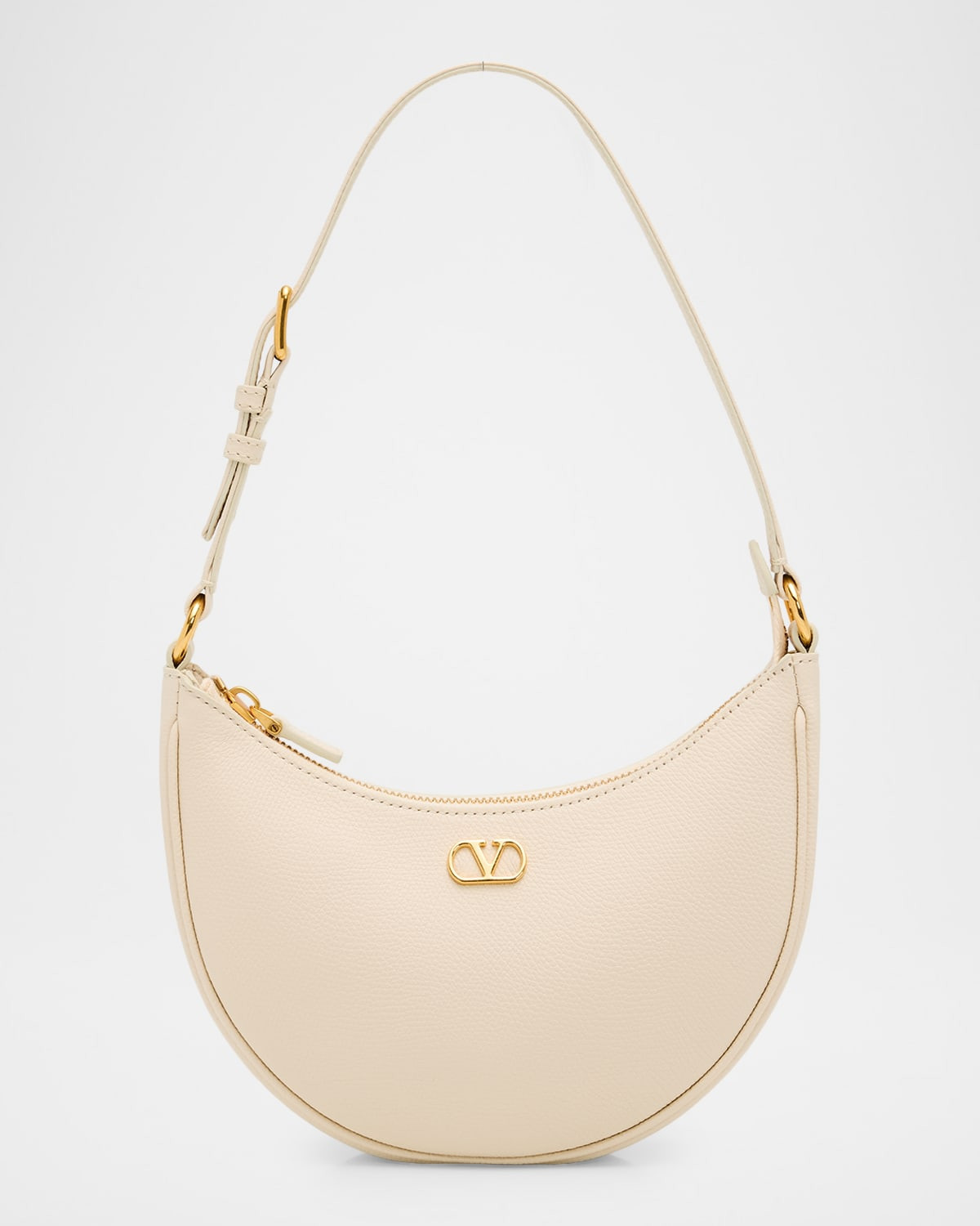 Mini VLogo Leather Hobo Bag | Neiman Marcus