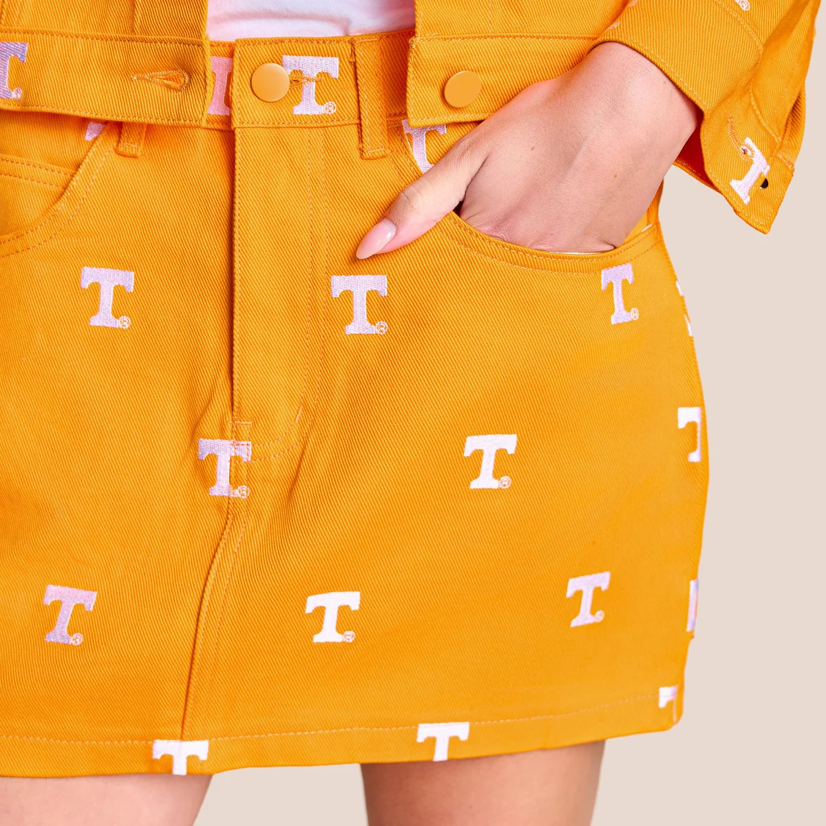 The Tailgate Twill Mini Skirt | Tennessee | Stewart Simmons