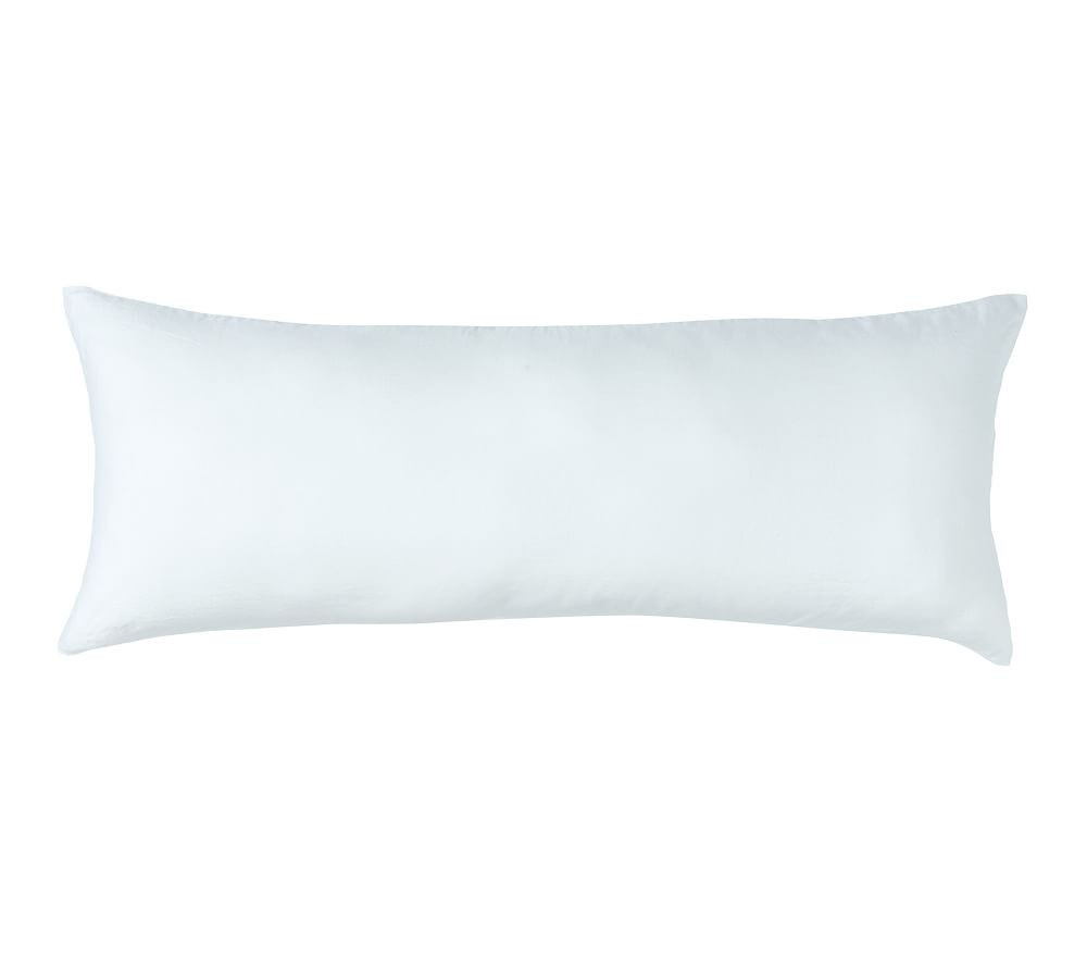 Mineral Blue Belgian Flax Linen Lumbar Sham | Pottery Barn (US)