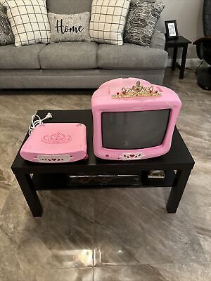 Disney Pink Tiara Princess 13" CRT Television P1300NTV And P600D DVD Player READ  | eBay | eBay US