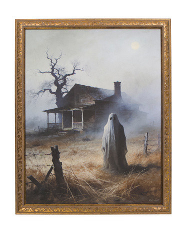 16X20 Farm Ghost Wall Art, Gold | TJ Maxx