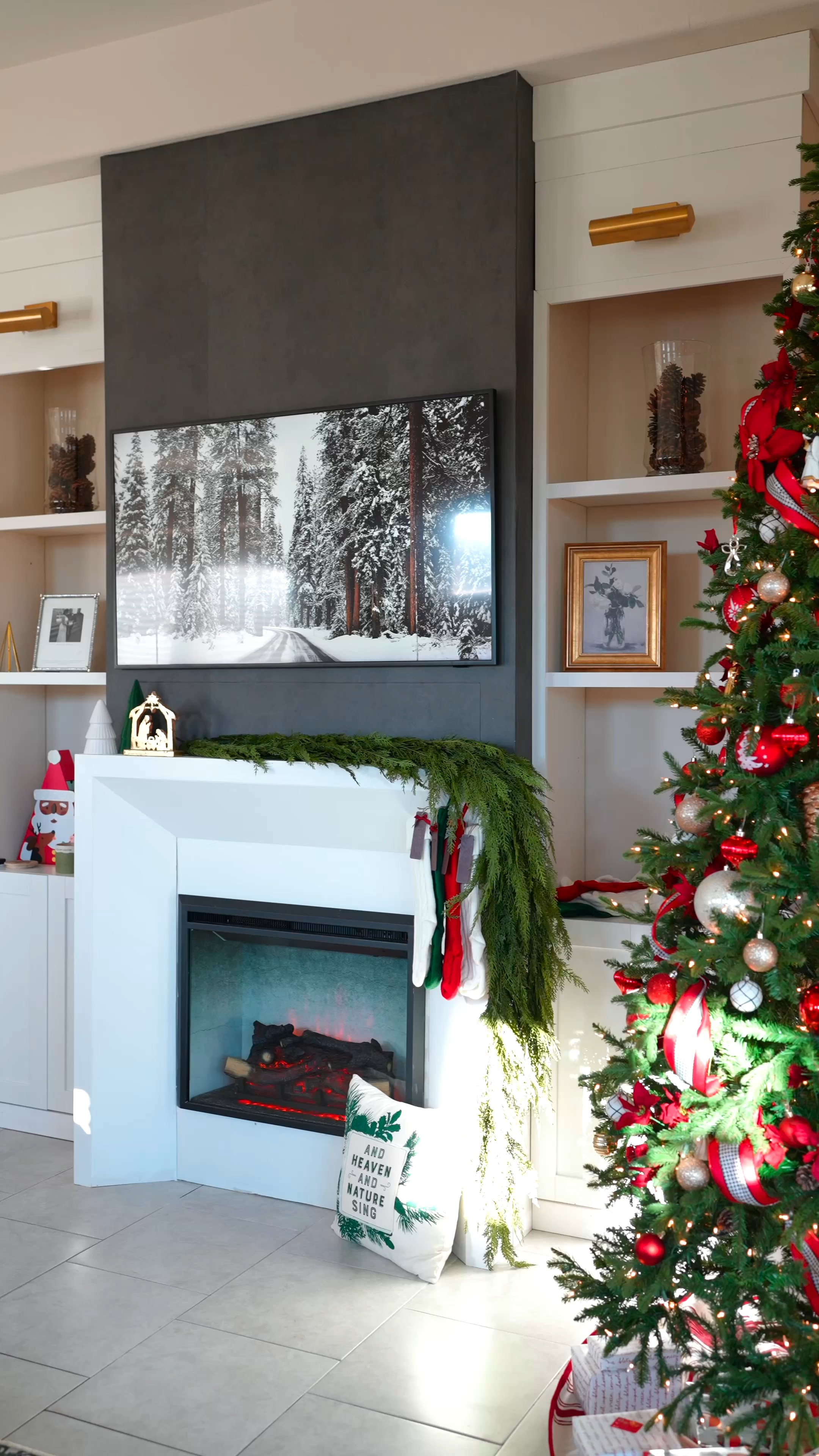 Getting my fireplace DIY done just in time to decorate for Christmas 🎄

#christmas #home #diy #christmastree #garland #fireplace #homediy #homeproject #holiday #holidayseason

#LTKSeasonal #LTKHoliday #LTKHome