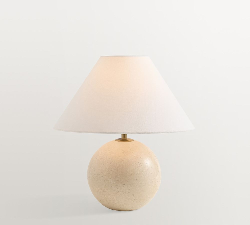Marlo Stone Round Table Lamp (26") | Pottery Barn (US)