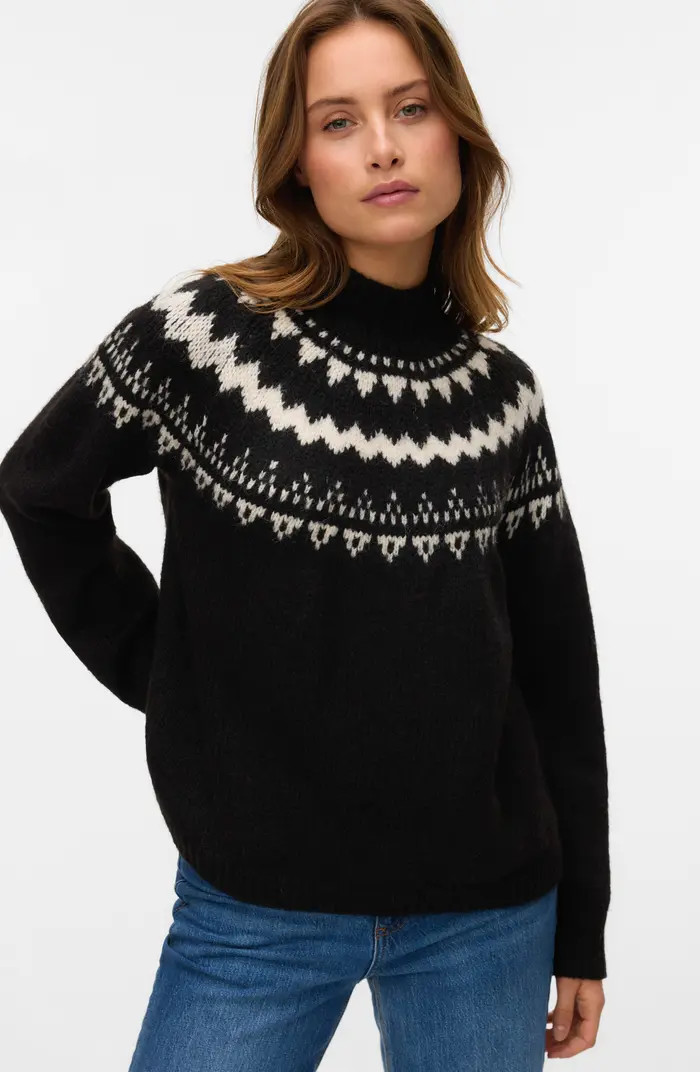 VERO MODA Vivian Fair Isle Sweater | Nordstrom | Nordstrom