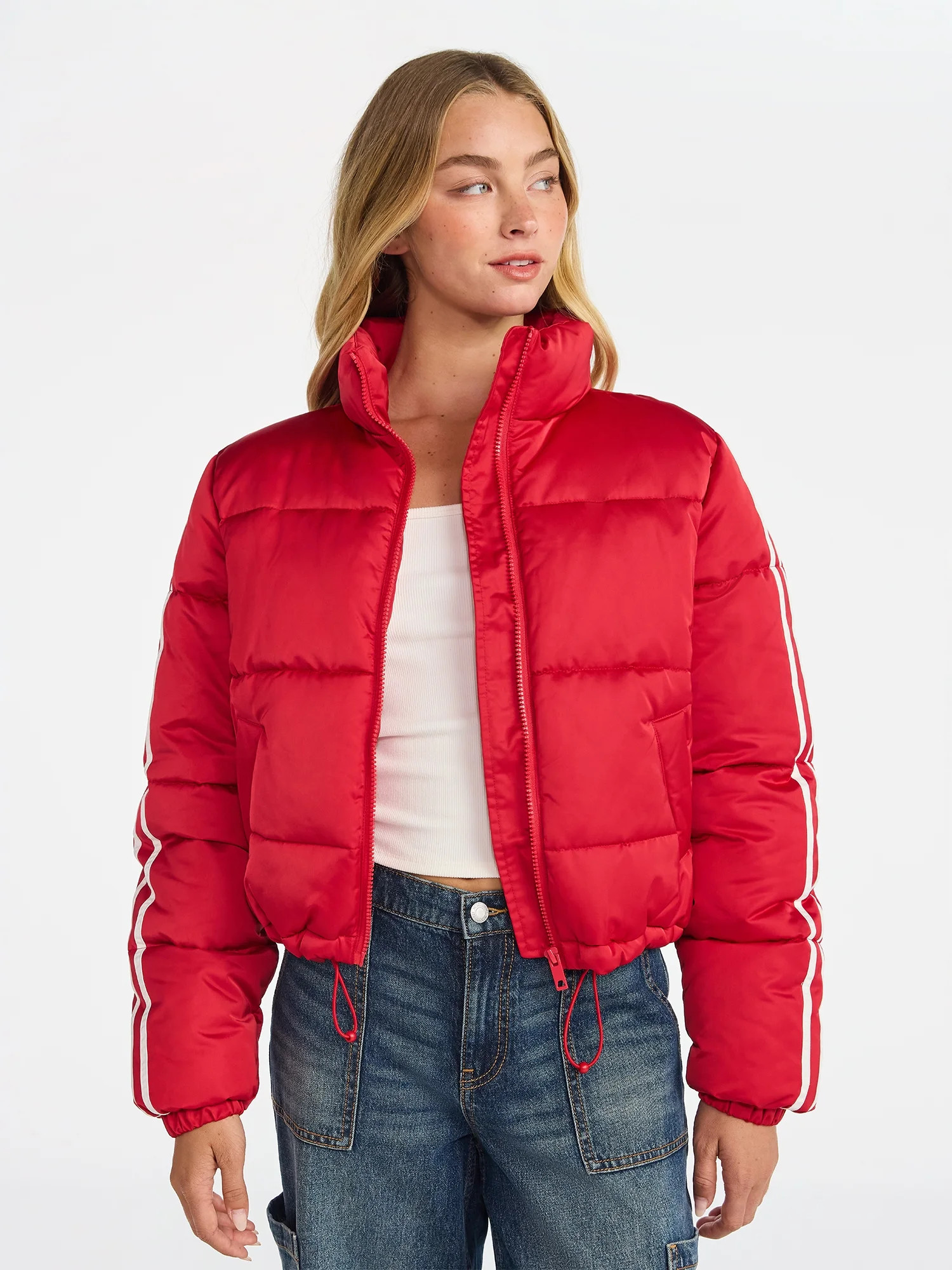 No Boundaries Puffer Jacket, Women's | Walmart (US)