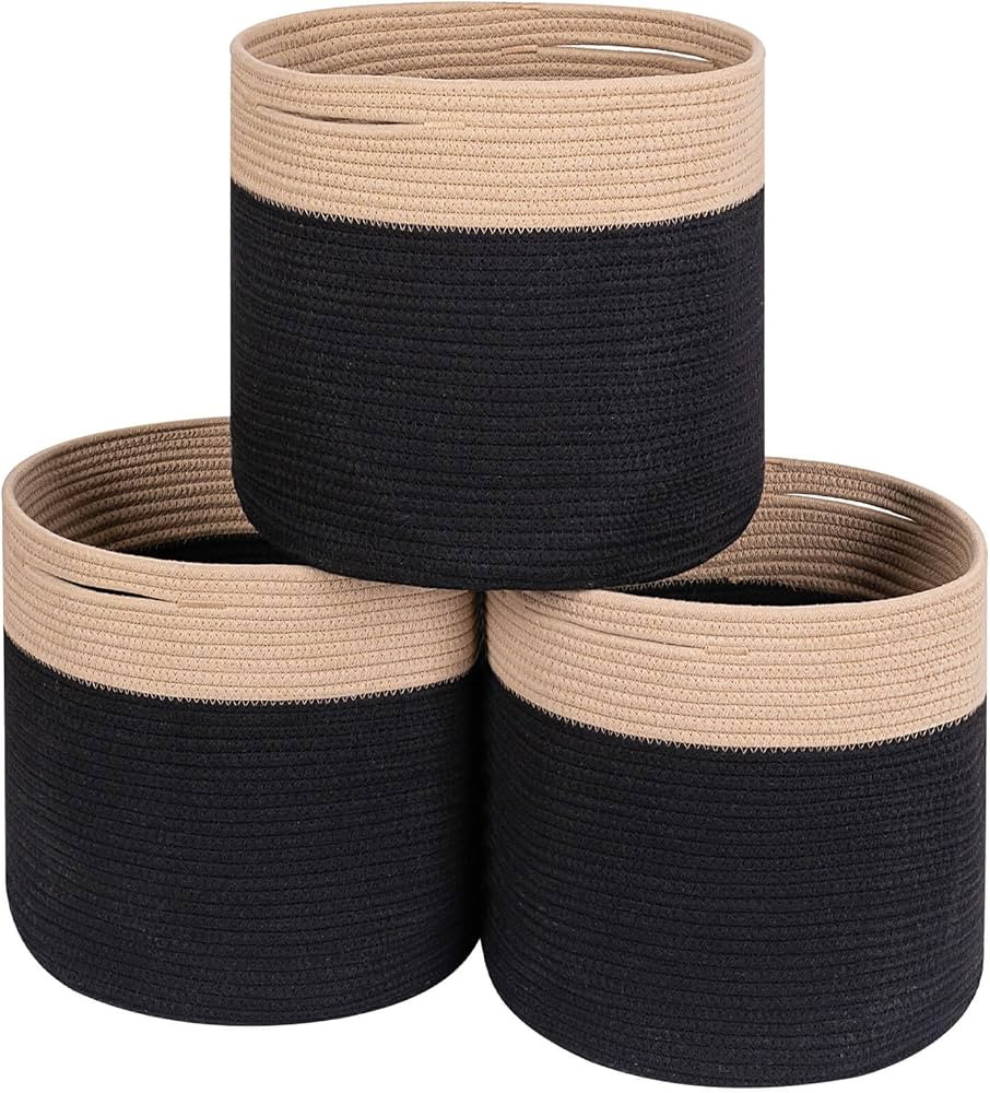 CubesLand Cubes Storage Organizer Basket Bins,Woven Storage Cubes Baskets Bins for 13x13 Cube Org... | Amazon (US)