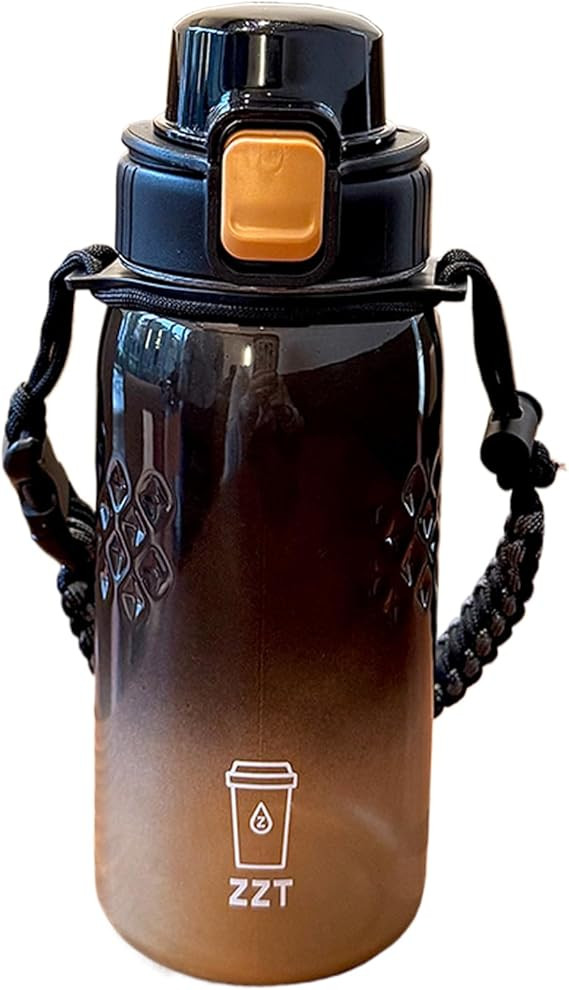 25 oz Water Bottle with Spout & Adjustable Paracord Handle,Wide Mouth Water Jug with Leak Proof,T... | Amazon (US)
