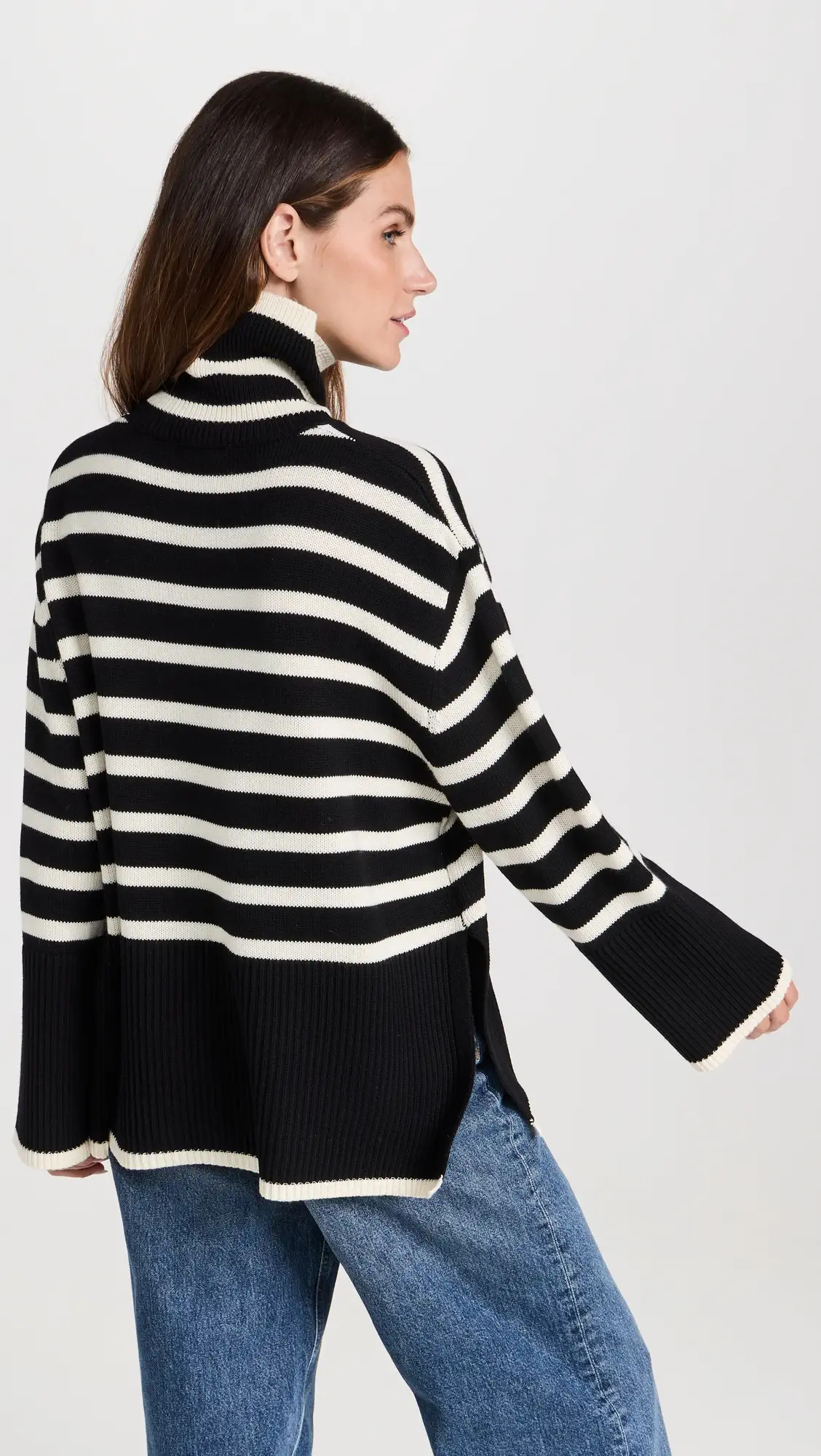 Moon River Striped Turtle Neck Top | Shopbop | Shopbop