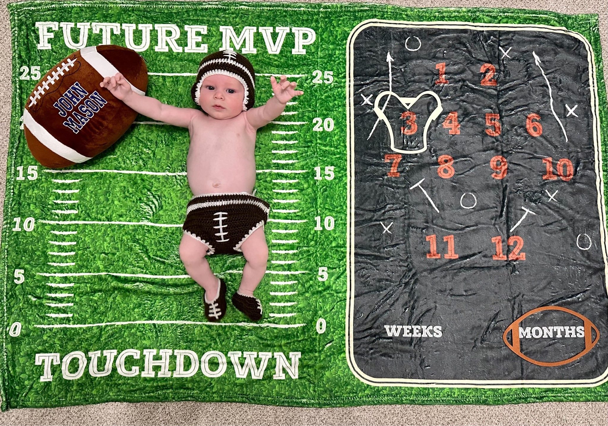 Mason is 3 months old! Obsessed with this picture 🥰

baby milestone blanket, baby milestone picture, baby football milestone blanket, baby boy milestone blanket, baby boy

#LTKkids #LTKbaby #LTKfamily