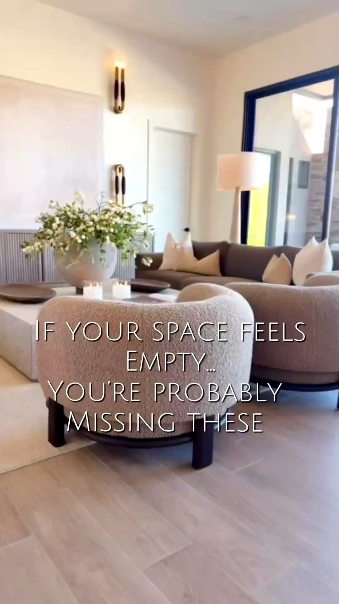 #ad @Wayfair If your space feels empty, you’re probably missing these ✨

Here are some of my favorite finds to make a space feel more complete.  I recently purchased these new ottomans and I am in love with them! Casters for easy moving and they look so elegant! My barrel chairs added the perfect touch of color to my living room. Each of these help fill those empty areas while adding warmth, texture, and that layered look that makes a room feel more finished and intentional. 🤍

Living room inspo
Bedroom inspo
Interior design
Neutral home decor
Home decor tips

#wayfair #wayfairpartner

#LTKHome #LTKSaleAlert #LTKselfcare