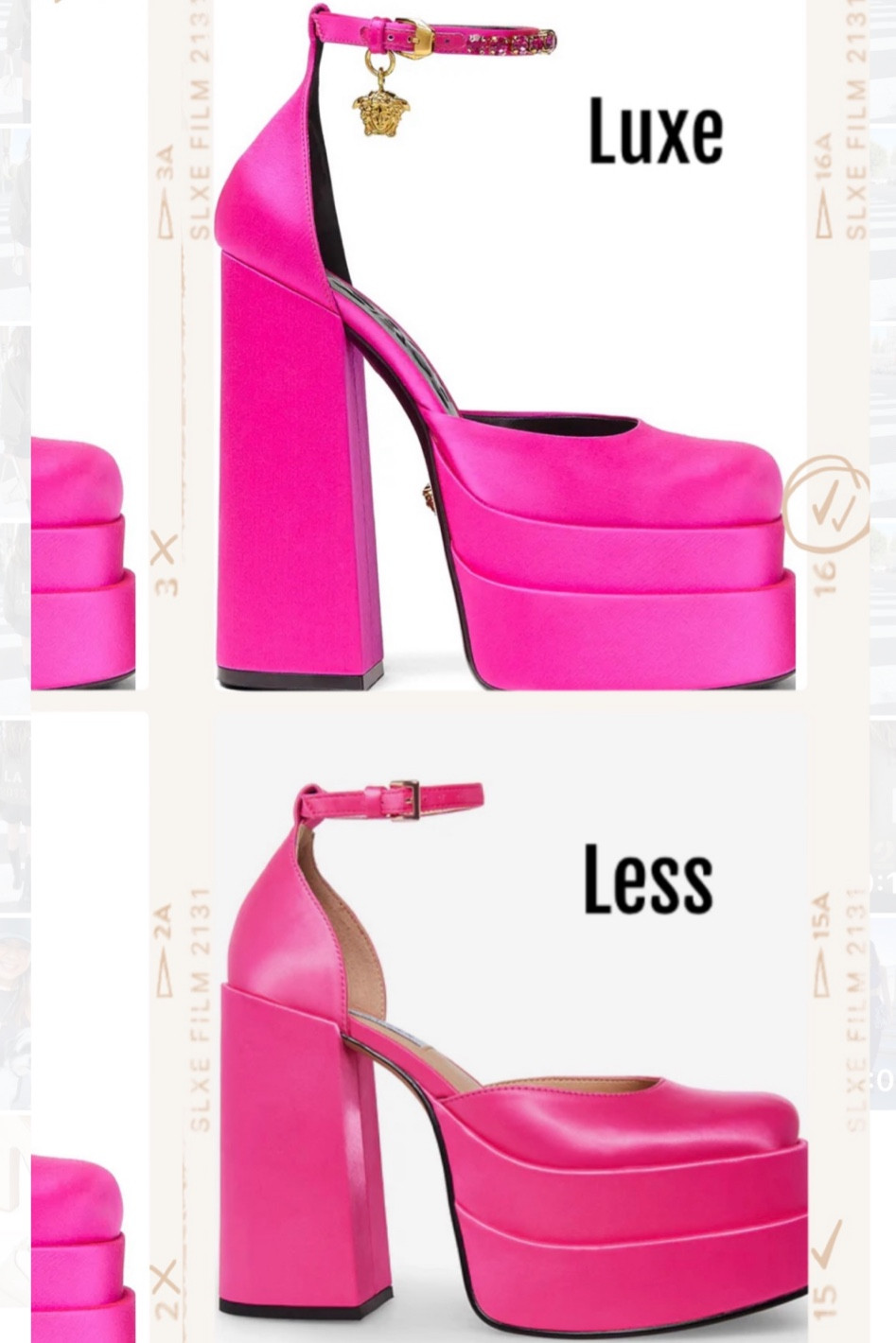 Luxe or less? Love these platform heels. Would be great for the upcoming holidays. Look like designer dupes of the IT shoe of the season 😜  Comes in multiple colors. 

Platform heels, high heels, under $100, sale, Steve Madden, pink shoes, luxury finds, affordable alternatives, The Stylizt. 



#LTKsalealert #LTKunder100 #LTKshoecrush