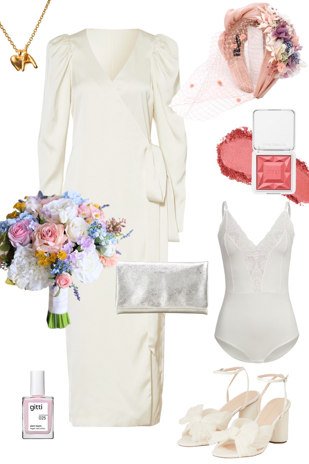 Schlichtes, klassisches Standesamt-Outfit mit wunderschönem Blumen-Haarreif. 
Kette mit Herz und Buchstabe: Hanna Marie Gropper #standesamt #standesamtoutfit #braut #hochzeit #wedding 

#LTKdeutschland #LTKwedding #LTKeurope