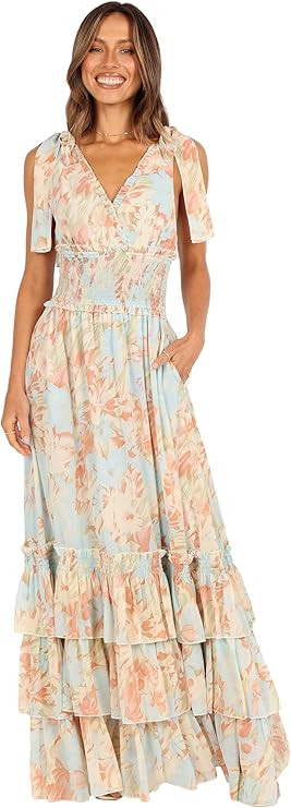 Petal & Pup Women's Christabel Tiered Maxi Dress | Amazon (US)