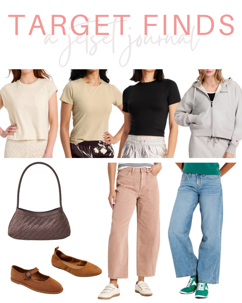 Looking for the new collection of Target Finds? Universal Thread top picks include this short-sleeve tee, barrel jeans, and trendy flats. Among the bestsellers from A New Day are this slim-fit short-sleeve tee, a sculpt tee, and a woven shoulder bag. Wild Fable also has these low-rise baggy jeans, which were grabbed more than 2k times last month. 

 #LTKSeasonal #LTKSaleAlert #LTKTravel