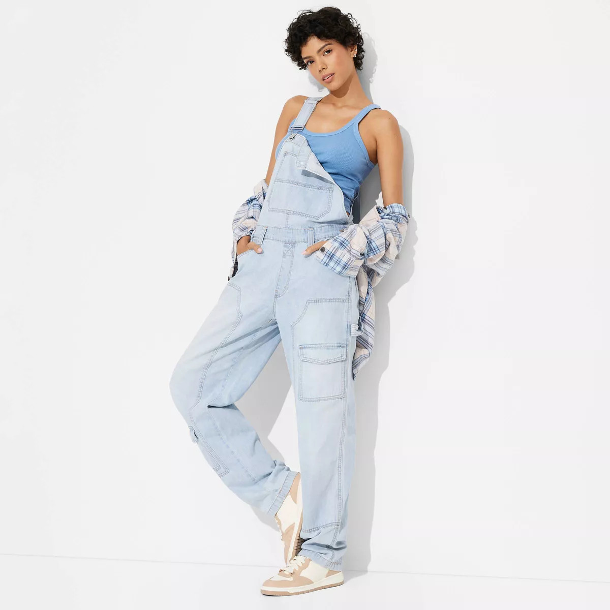 Women's Baggy Denim Overalls - Wild Fable™ | Target
