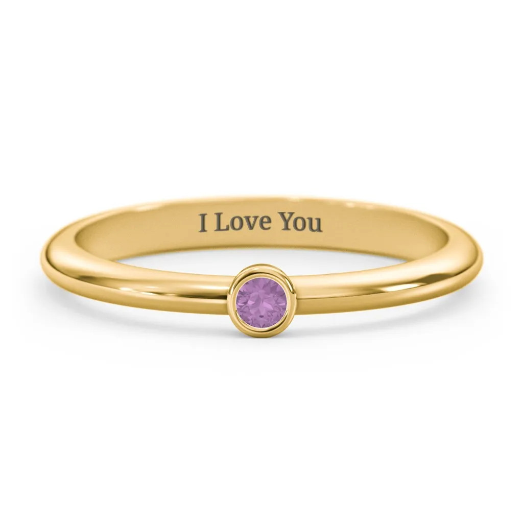 Classic Bezel Set  Ring | Jewlr