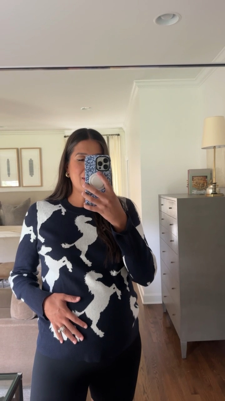 soooo cute & under $20!🙌🏽✨🤍 Walmart has been killing it lately!

Fit tips: typically TTS, M, size up to accommodate bump

Walmart fashion, Walmart finds, Walmart favorites, sweater, affordable sweater, horse, horse sweater, Kentucky derby, Grace White, A Southern Drawl blog 

#LTKFindsUnder50 #LTKBump #LTKStyleTip