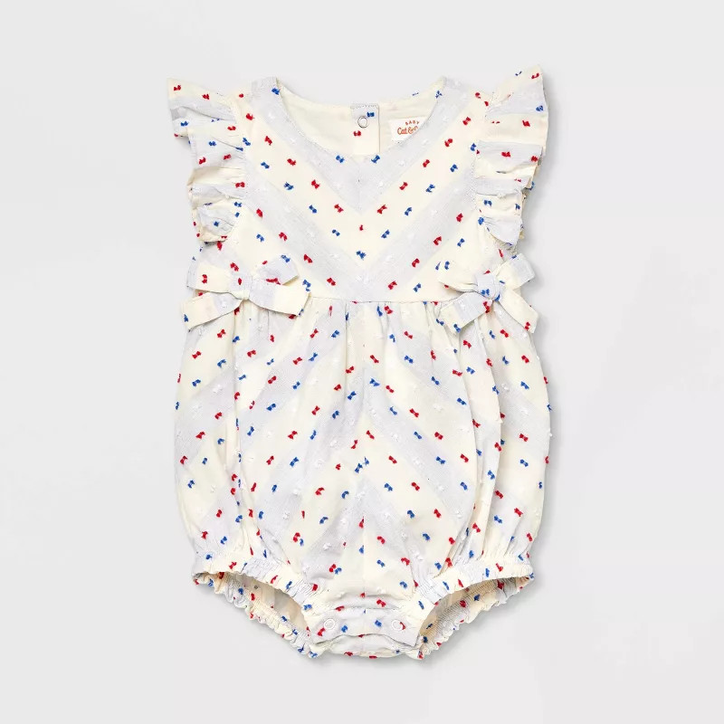 Baby Girls' Clip Spot Romper - Cat & Jack™ | Target