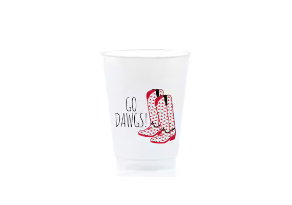 Go Dawgs Cups,  Georgia Football Cups, Georgia Cups, Frost Flex Cups, Game Day Cups, College Foot... | Etsy (US)