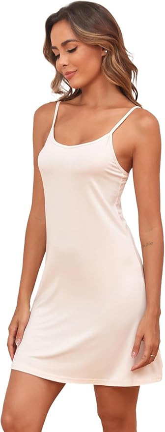 EISHOPEER Women's Full Slips Dress Adjustable Spaghetti Strap Cami Under Dress | Amazon (CA)