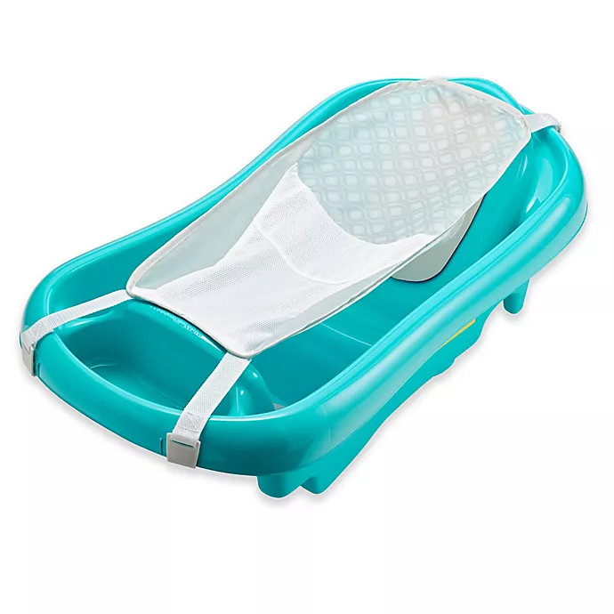 The First Years Sure Comfort Deluxe Newborn-to-Toddler Tub in Aqua | buybuy BABY