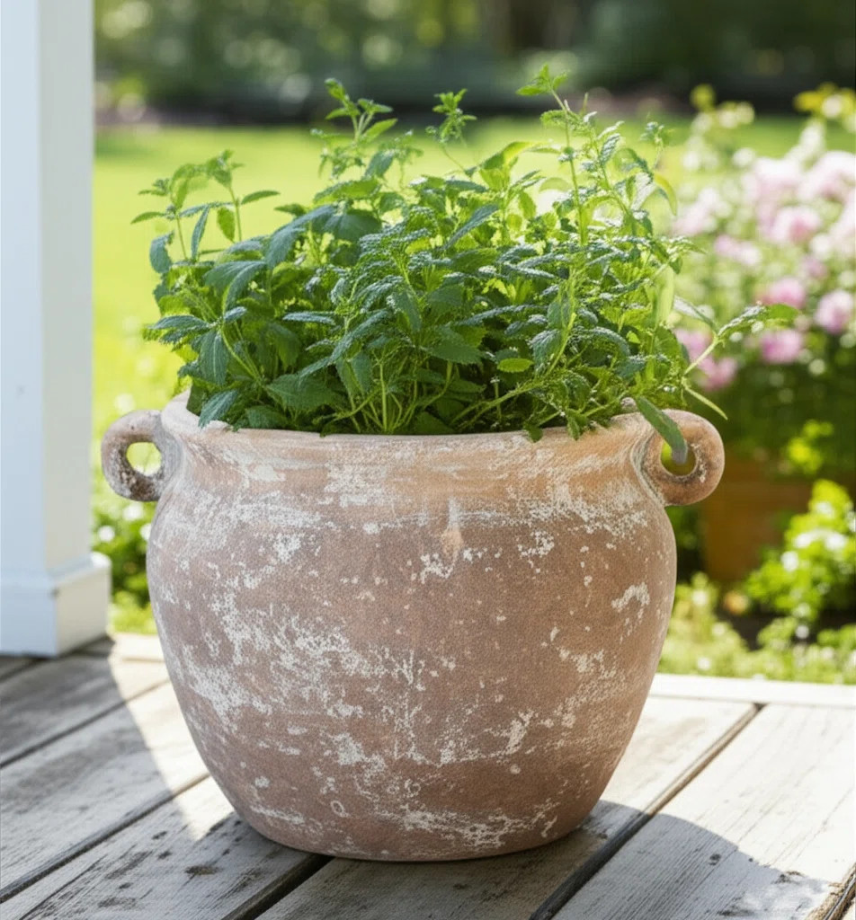 Hooge Textured Stoneware Jug Planter | Wayfair North America