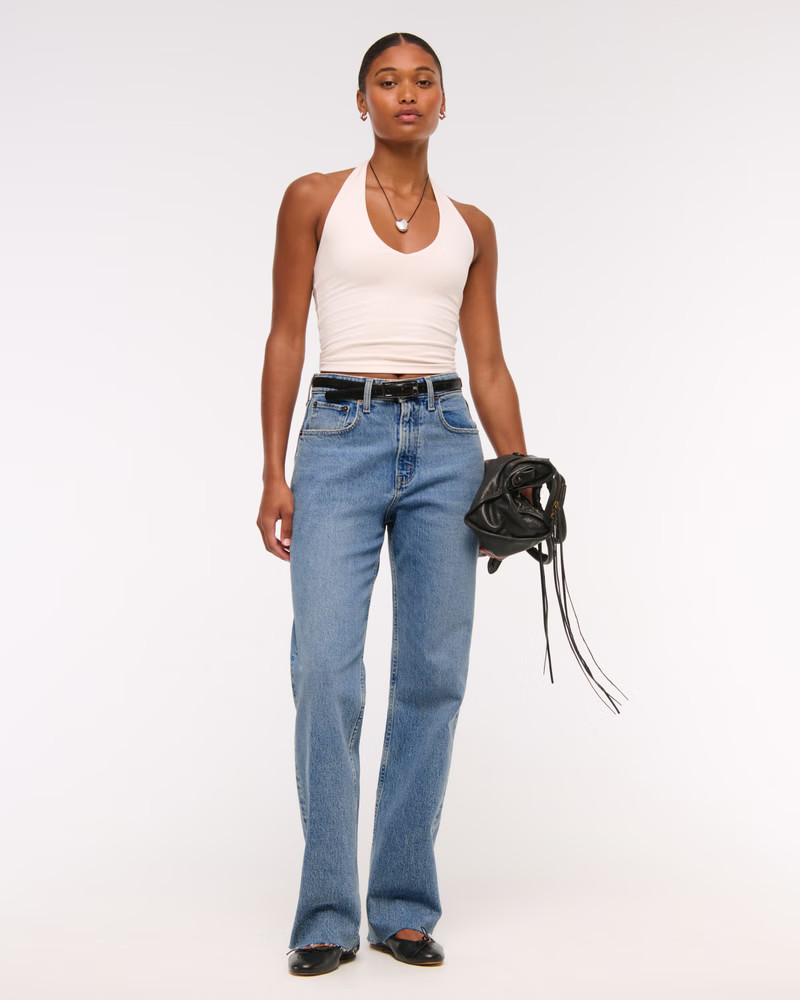 Curve Love High Rise 90s Relaxed Jean | Abercrombie & Fitch (US)