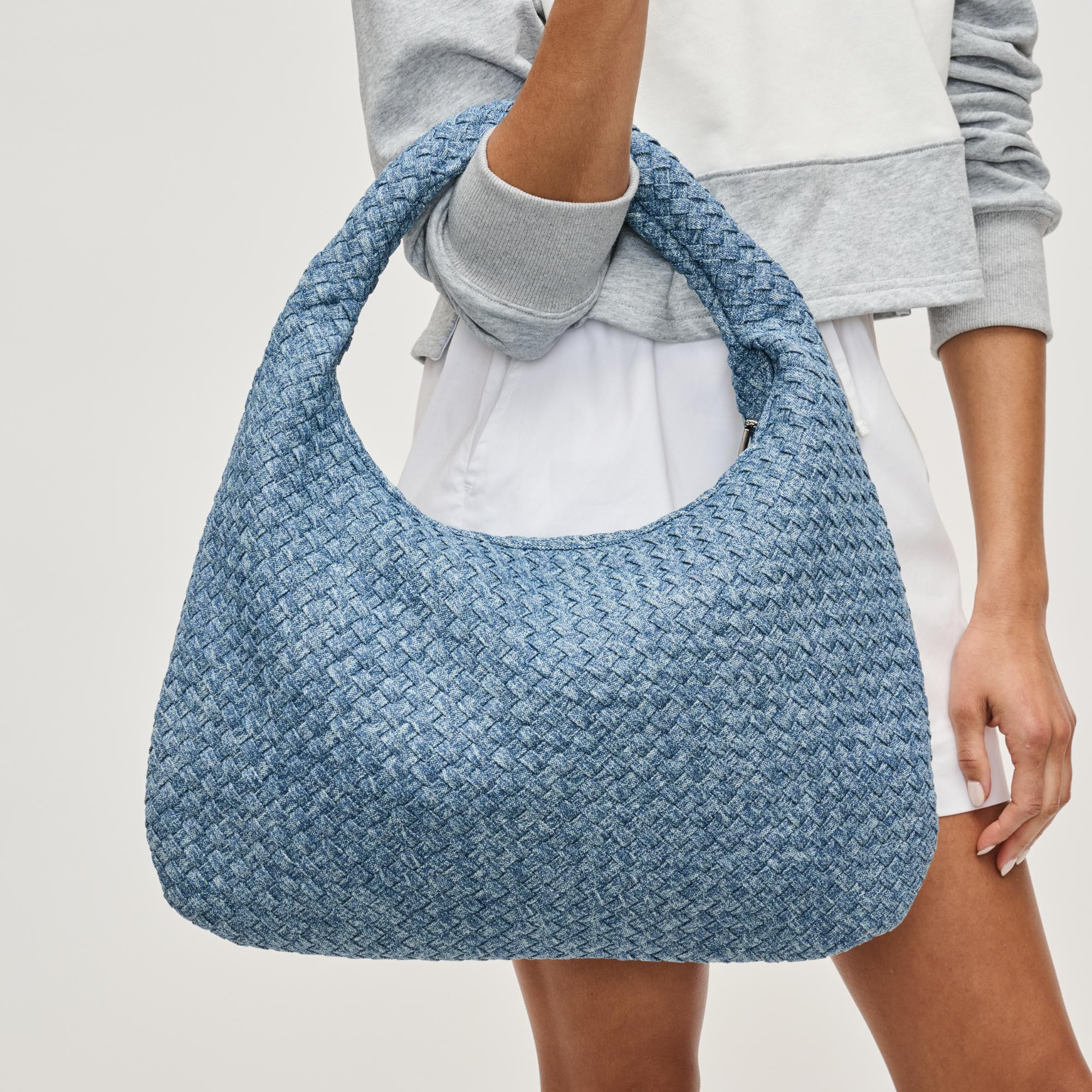 Dare to Dream - Large Woven Denim Hobo | Sol and Selene