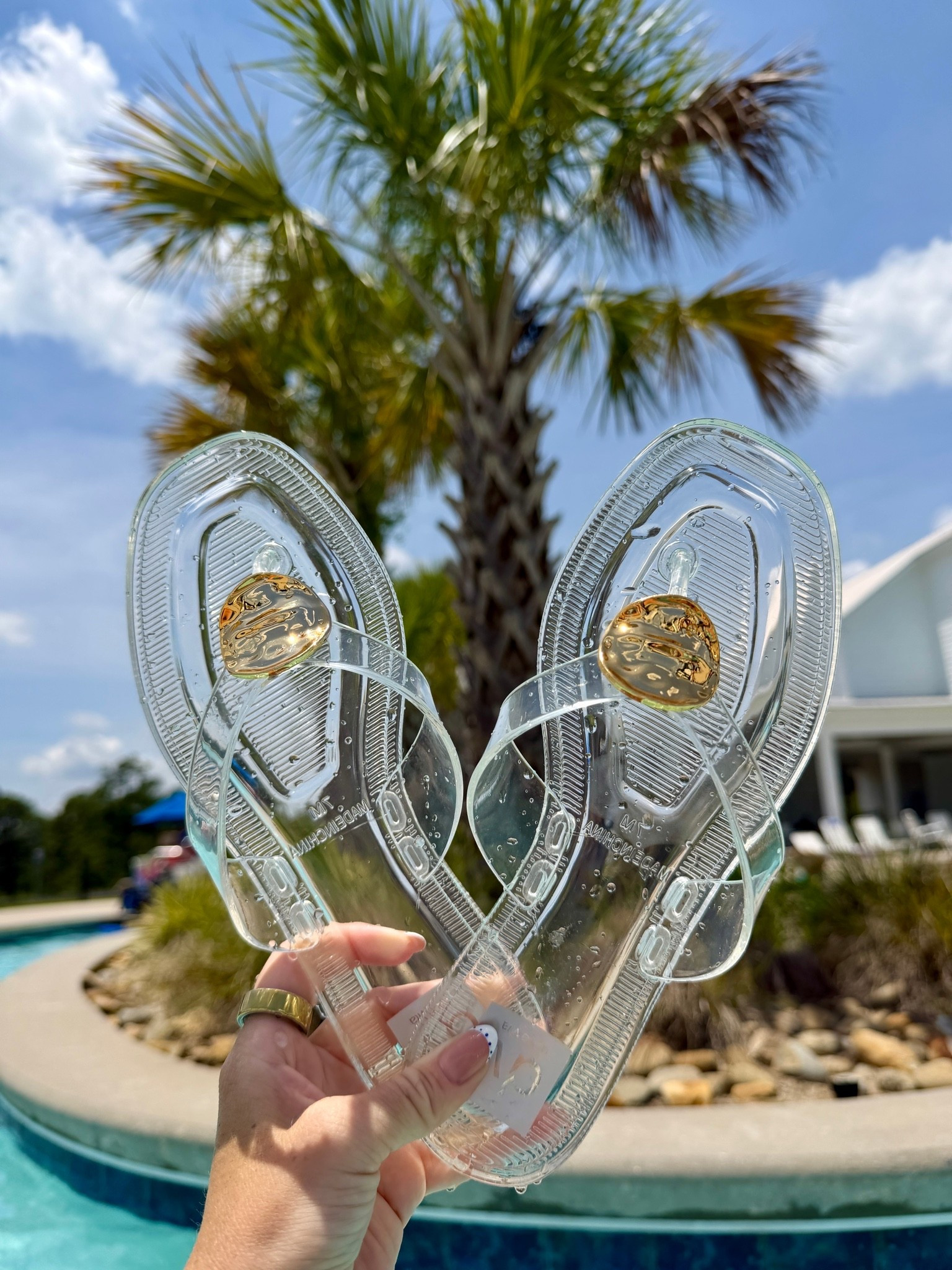 Perfect pool shoe on sale!! runs through to side ￼

#LTKSaleAlert #LTKSwim #LTKOver40