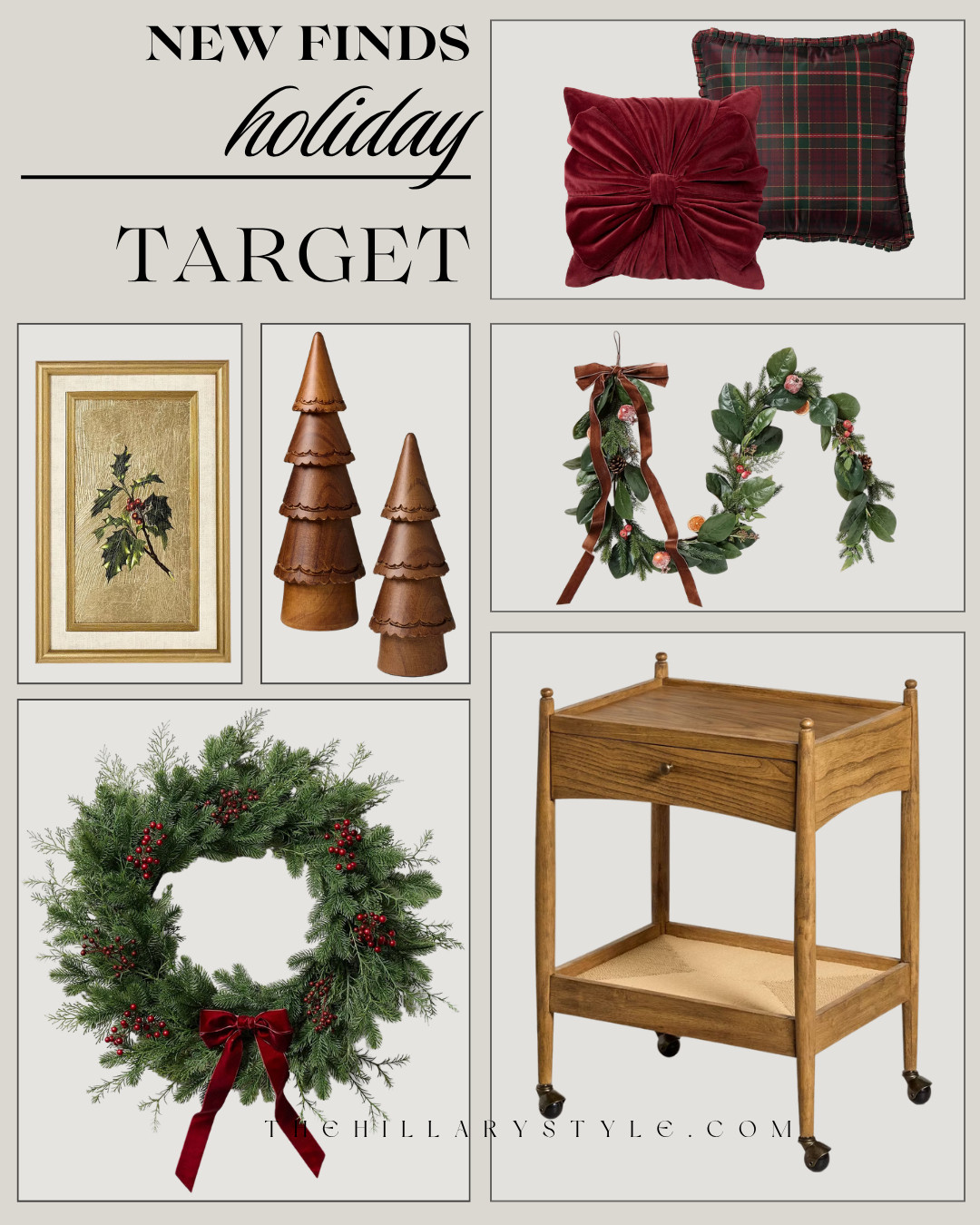 Target Holiday Home Finds for a Classic, Collected Christmas

Target’s newest holiday home finds are bringing back that timeless, nostalgic Christmas look. Think rich red velvet, classic tartan plaid, warm wood accents, lush greenery, velvet bows, vintage-inspired artwork, and traditional Christmas trees. Save these Target Christmas decor finds for creating a cozy, collected holiday home that feels elevated and timeless.

#TargetHome #TargetFinds #TargetHoliday #TargetChristmas #ChristmasDecor #HolidayDecor #ChristmasHome #ChristmasDecorating #ClassicChristmas #TraditionalChristmas #CozyChristmas #ChristmasWreath #VelvetBow #PlaidDecor #HolidayHome #ChristmasInspo #LTKHoliday #PinterestChristmas #TheHillaryStyle 

 

#LTKHome #LTKSeasonal #LTKHome