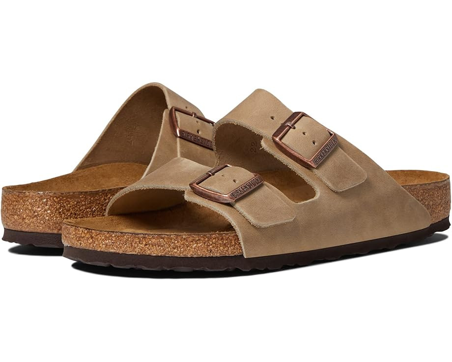 Birkenstock Arizona Soft Footbed - Leather (Unisex) | Zappos