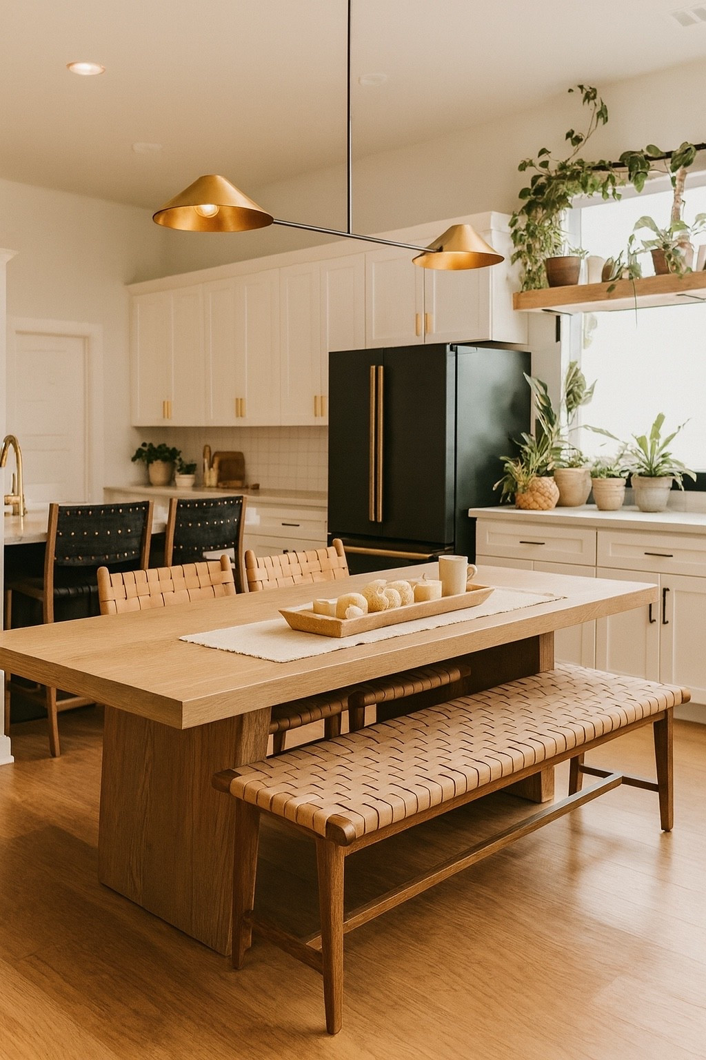 When I started designing this space, I wanted something that felt cozy yet elevated — and this gold brass statement light from Arhaus did exactly that. It brings the perfect golden glow to every meal and instantly made our dining room feel finished.

#ArhausHome #LTKhome #DiningRoomDesign #GoldLighting #CoastalModern #NeutralHome #InteriorInspo #ShopMyDiningRoom

#LTKHome #LTKStyleTip #LTKU
