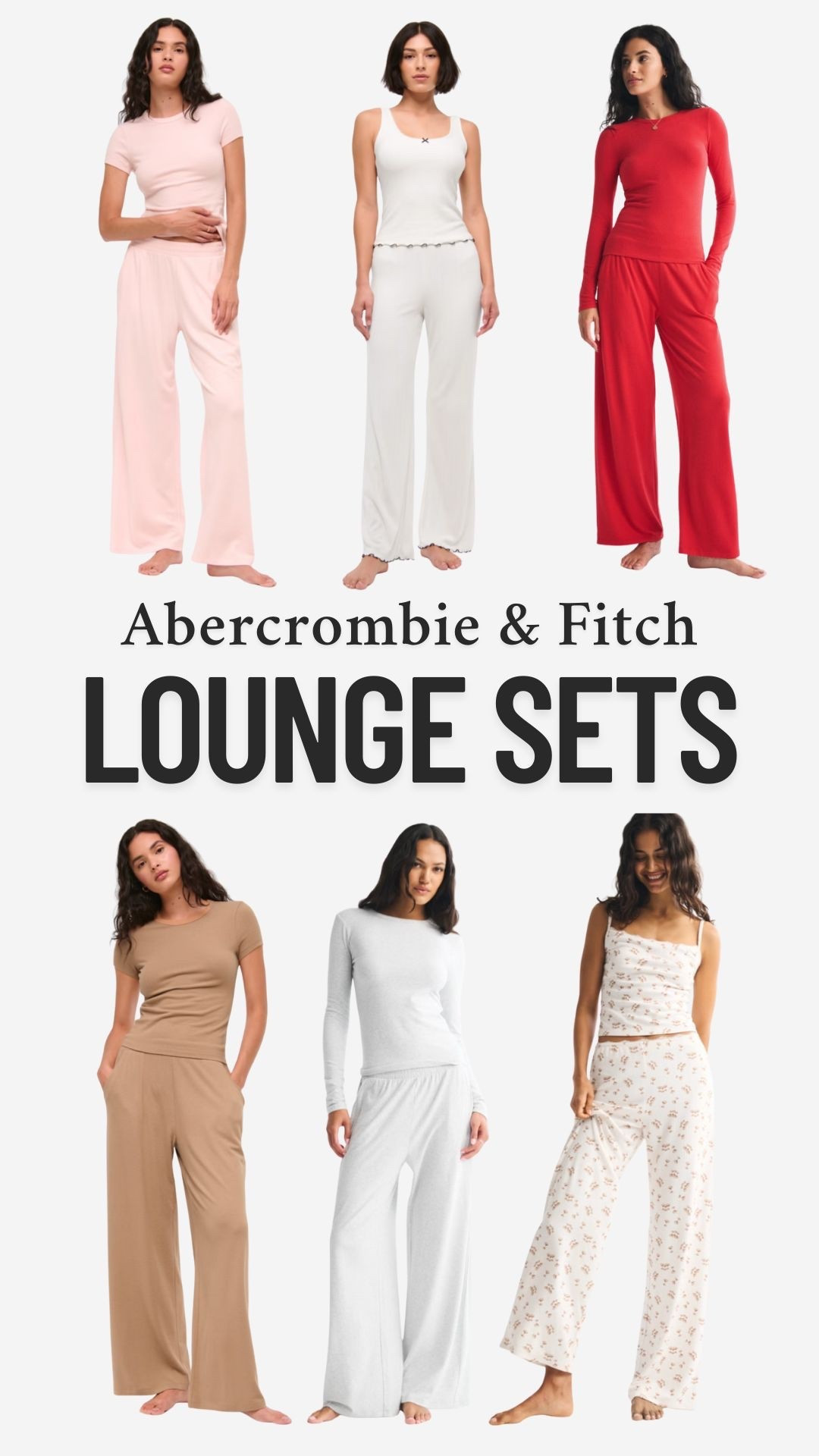Super cute and high quality lounge pajama sets from Abercrombie! Current sale is 20% off site wide and get an extra 20% off with code AFLTK 🫶🏼

#LTKFallSale #LTKStyleTip #LTKSaleAlert