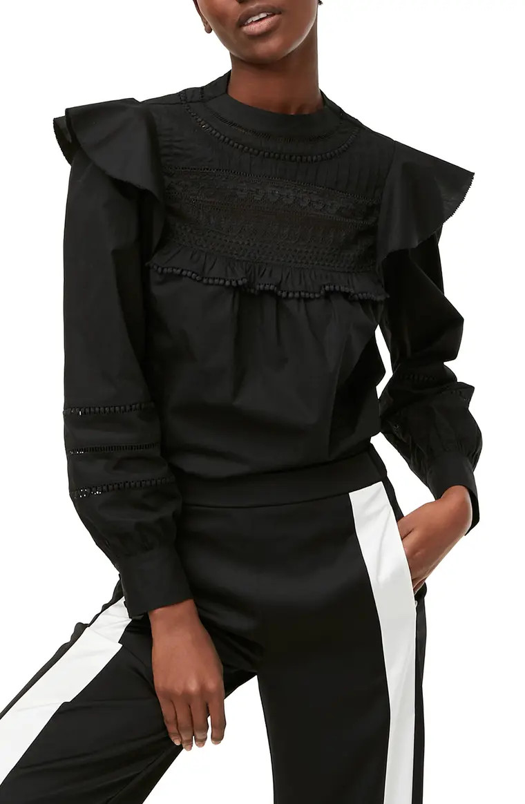 Crocheted Lace Ruffle Top | Nordstrom