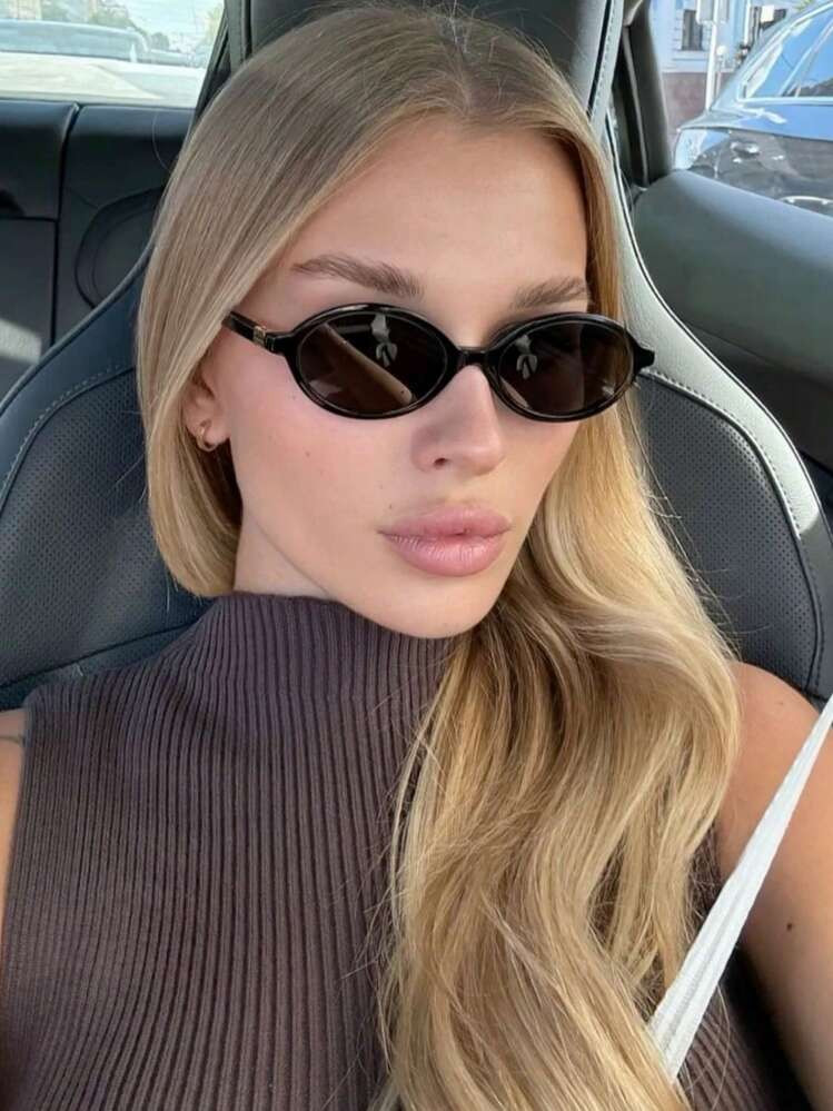 1 Stück Neue Ovale Vintage Kleinrahmen-Modebrillen, Stilvolle Hochwertige Lässige Alltagsbrillen Für Frauen, Strandzubehör Für Frauengläser, Sonnenbrillen Strandaccessoires Für Frauengläser, Modebrillen Für Frauen, Sonnenbrillen Für Damen, Brillen Für Herbst-Winter-Outfits, Strandzubehör, Vintage Y2K Basics, Business Lässig, Geschenke Für Sommerurlaub, Outdoor, Reisen, Legerer Stil Ovaler Rahmen Für Ausgehen, Outfit, Rückkehr Zur Schule | SHEIN