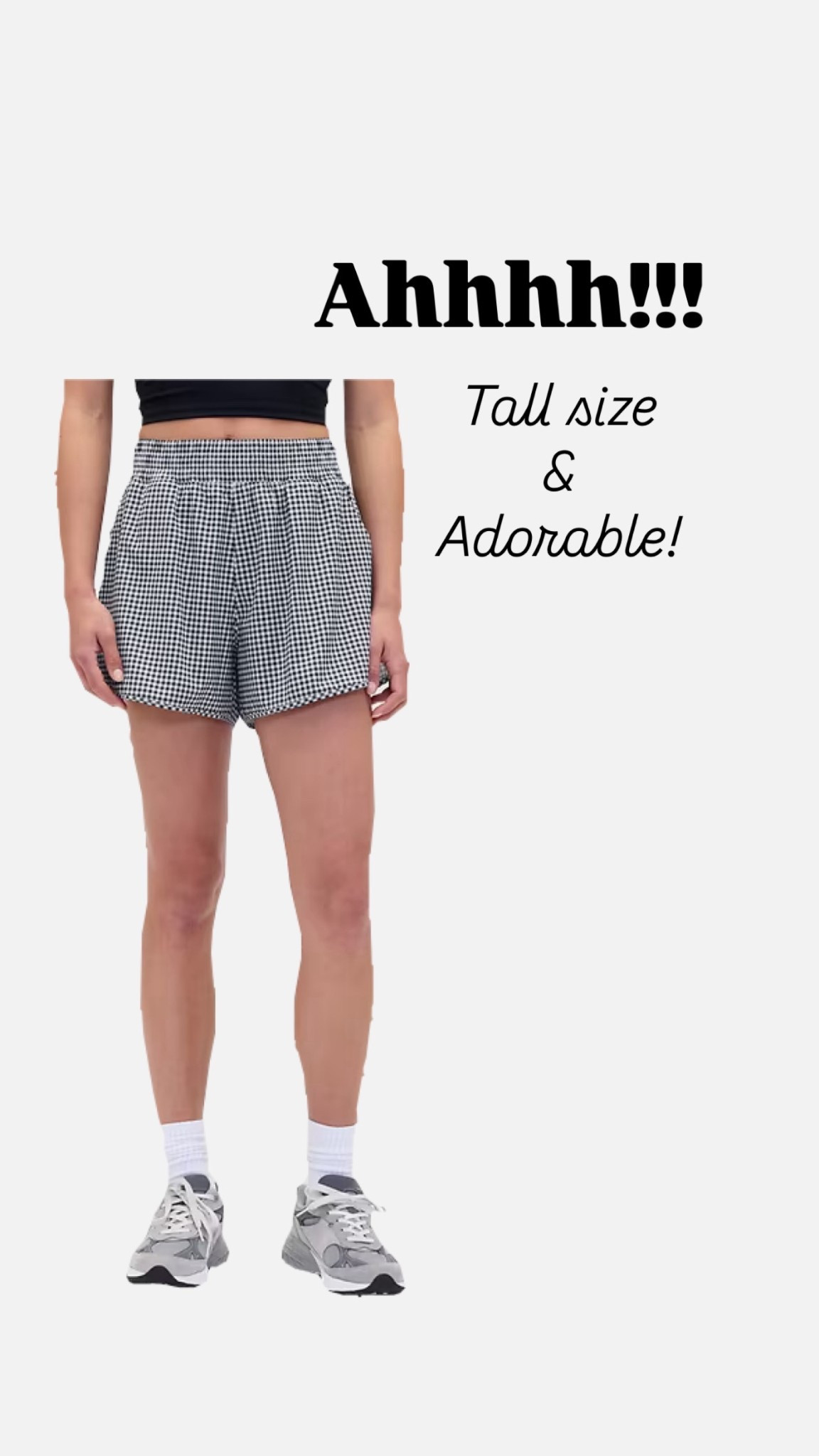 The cutest Gingham active shorts in tall size!! 

#LTKTall #LTKSaleAlert #LTKActive