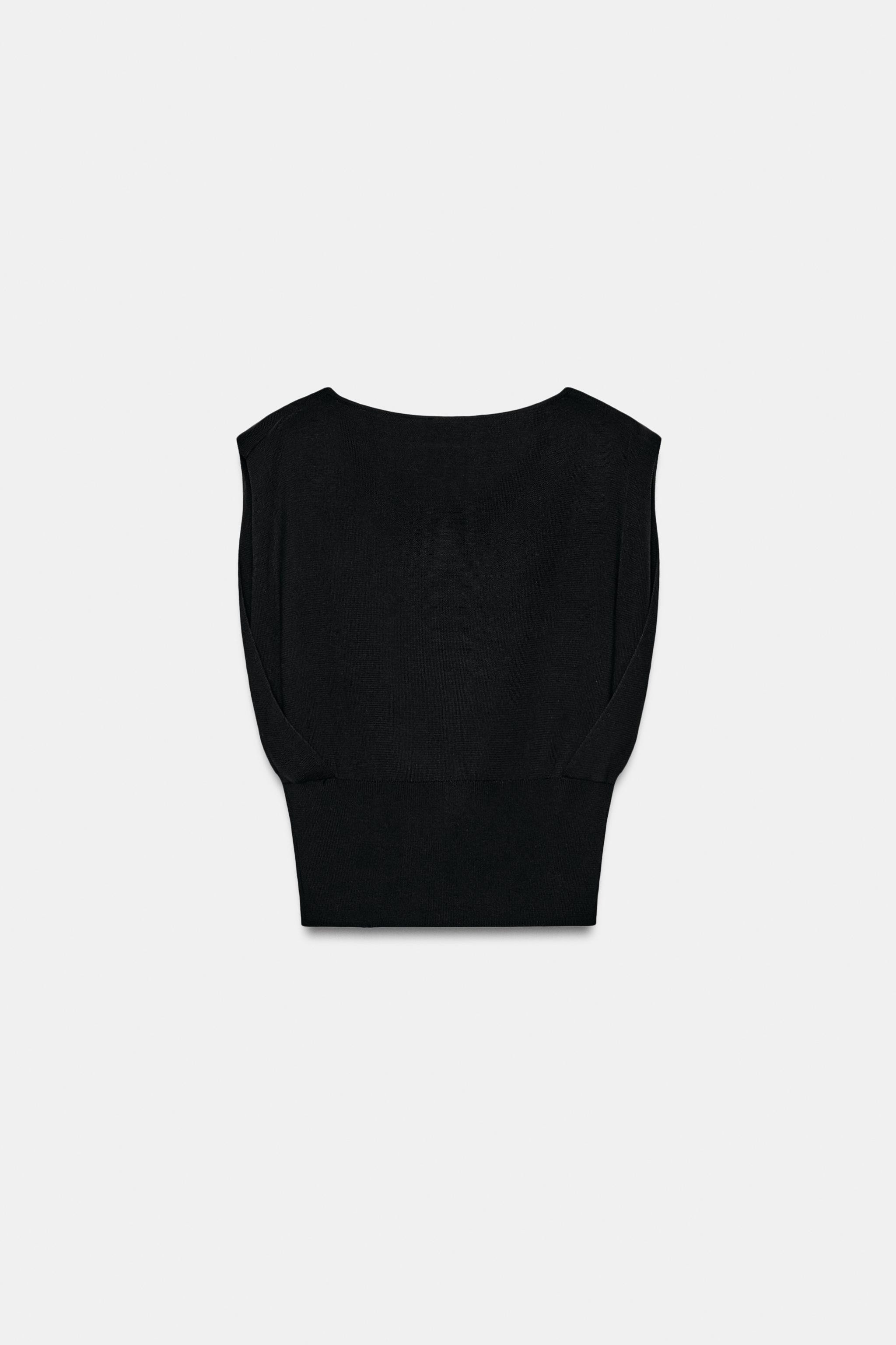 FITTED WAIST KNIT TOP | Zara Canada