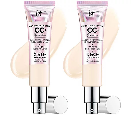 IT Cosmetics CC+ Cream Illumination Foundation Duo - QVC.com | QVC