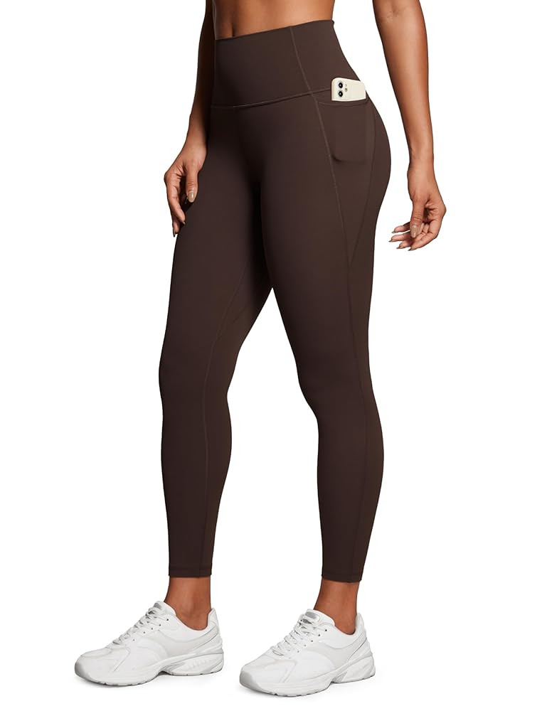 CRZ YOGA Womens Butterluxe Workout Leggings 25 Inches - High Waisted Gym Yoga Pants with Pockets ... | Amazon (US)