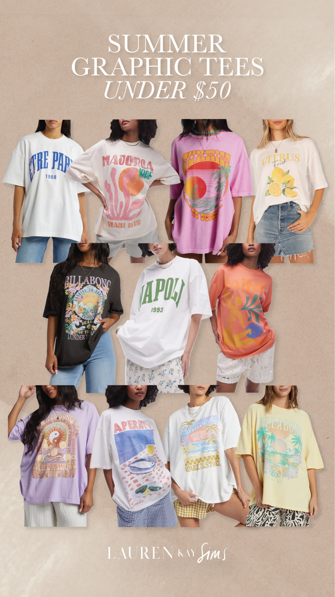 summer graphic tees under $50 😍