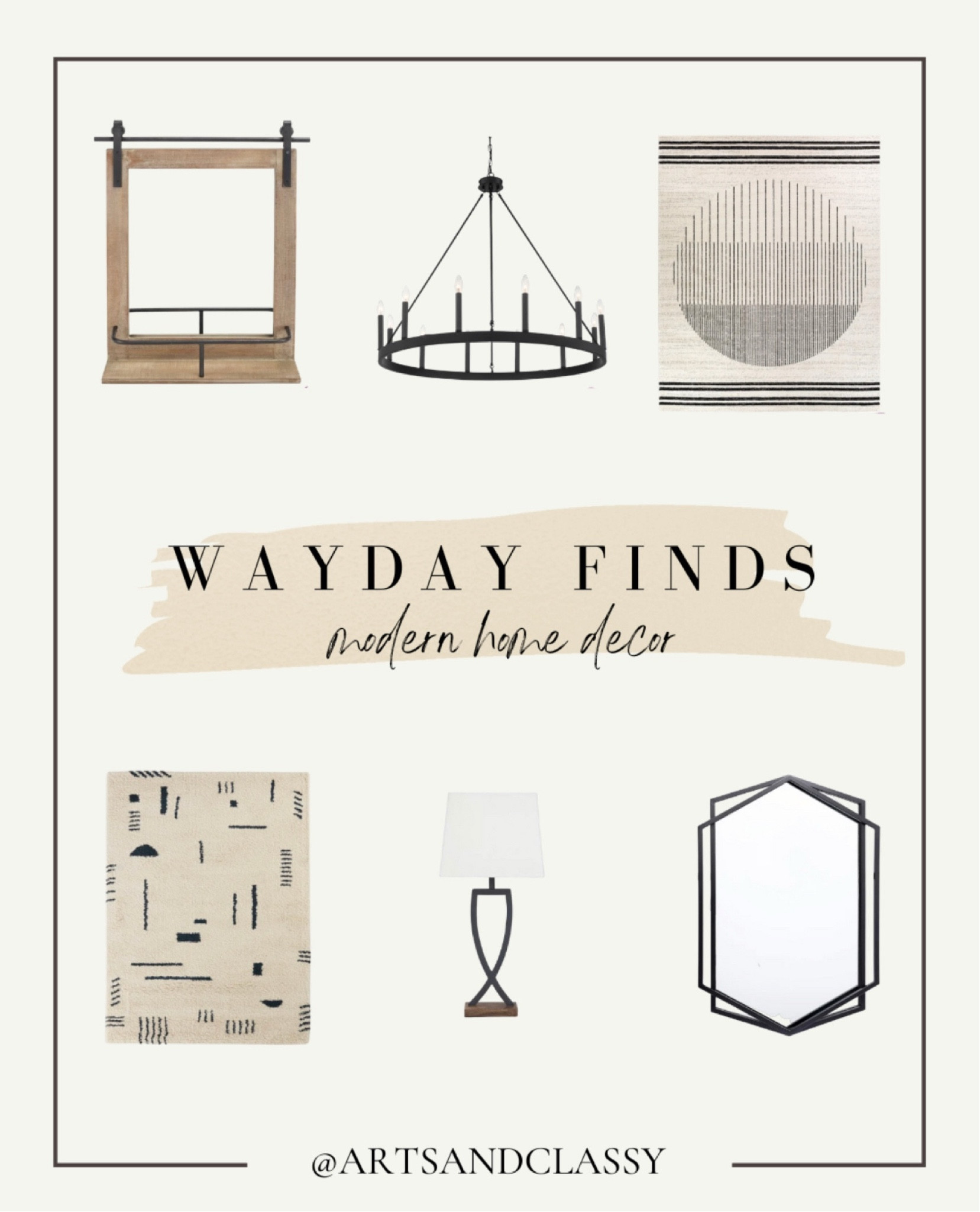 Modern home decor finds from rugs to lighting and mirrors, all on sale during WAYDAY is happening this weekend! It’s the biggest sale of the year so save your faves now!