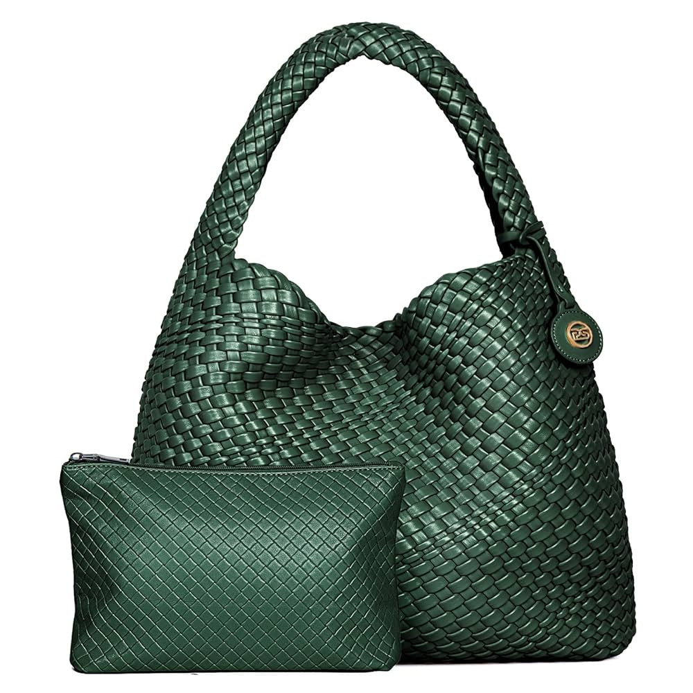 PS PETITE SIMONE Woven Tote Bag for Women Large Woven Purse Woven Leather Handbags Braided Purse ... | Amazon (US)