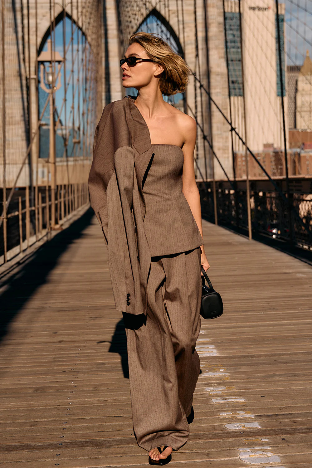 HAILEY CHOC STRIPE RELAXED PANT | DISSH