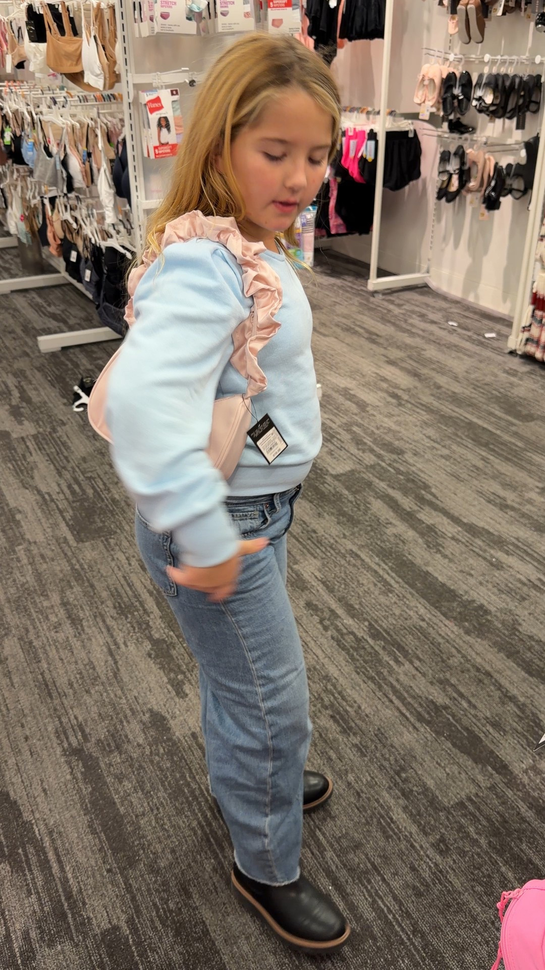 The cutest little Target run outfit 🥰 + this whimsical pink purse 👛🩷
Cozy sweater, relaxed denim, and her fave comfy boots — easy, affordable, and perfect for everyday adventures. 

Tap to shop her full look! 💙✨

#LTKKids #TargetStyle #KidsOutfits #MomFinds #KidsFashion #AffordableStyle 

#LTKFindsUnder50 #LTKKids #LTKootd