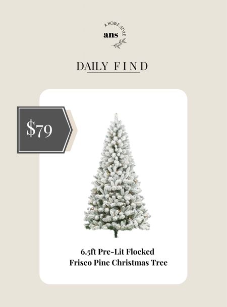 Flocked Christmas tree that is breaking the internet! Great deal for $79! 

#LTKSeasonal #LTKunder100 #LTKHoliday