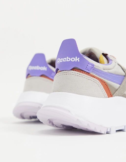 Reebok – Classic Legacy – Sneaker in Grau und Lila | ASOS (Global)