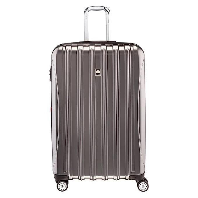 DELSEY Paris Delsey Luggage Helium Aero Large Checked Luggage Hard Case Spinner Suitcase Titanium | Amazon (US)