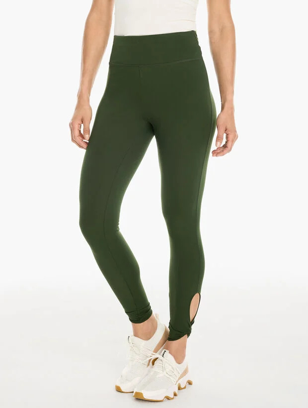 Out & About Twist Capri Leggings | Talbots