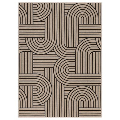 5'x7' Washable Easy Jute Rug for Living Room Dining Room, Modern Non Slip Indoor Outdoor Rugs, Stain Resistant Carpet for Patio Backyard, Taupe | Target